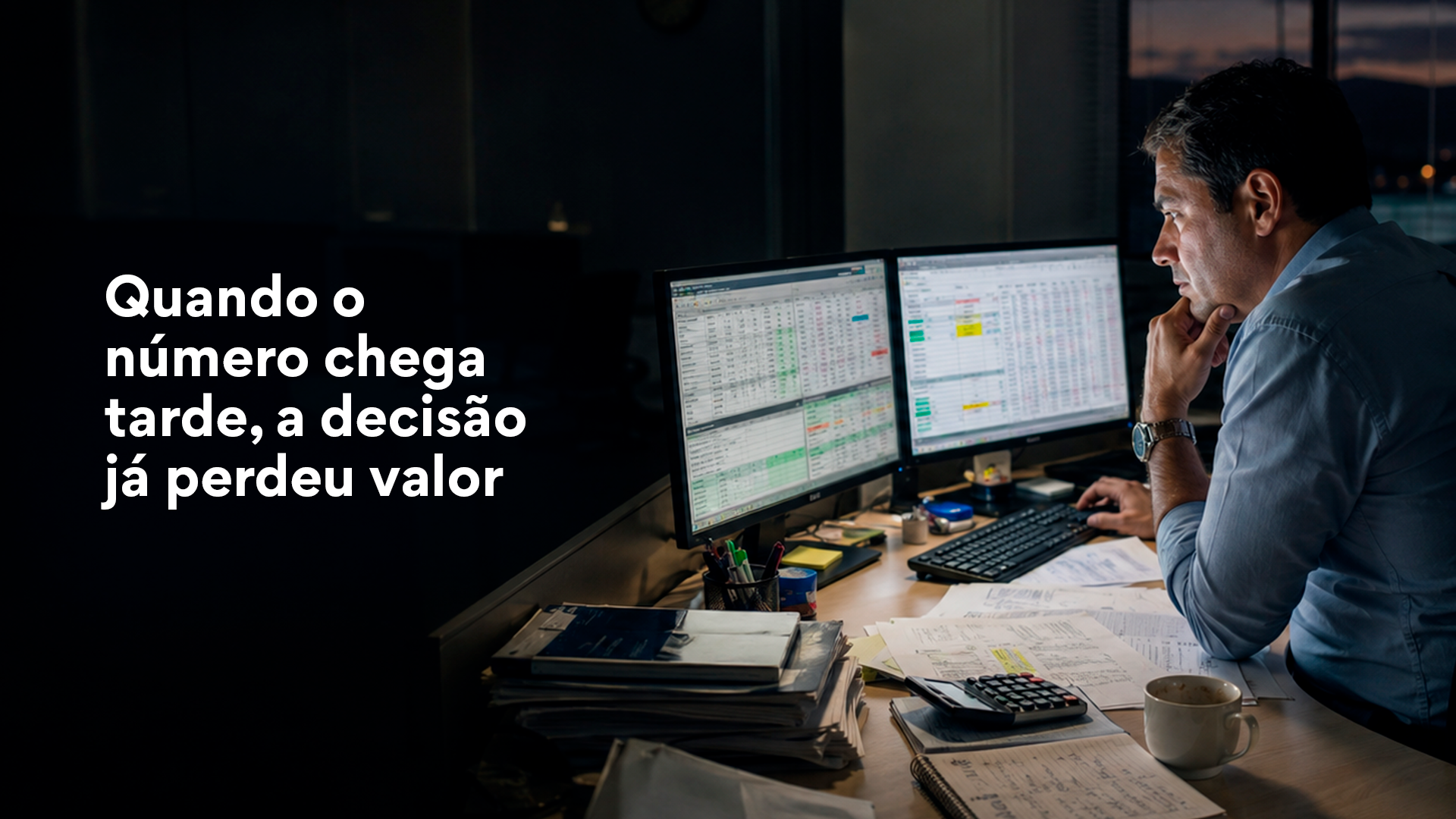 Quando o número chega tarde, a decisão já perdeu valor